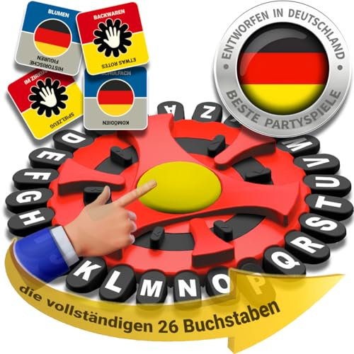 BLOOOK Wörter Sturm Spiel,Brettspiele,Wörterspiel Erwachsene Kinder,Gesellschaftsspiele,Spiel des Jahres,Familienspiel 2-8 Personen,Tabletop Spiele,Partyspiele (Schwarz)
