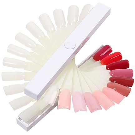 Didiseaon Nail Polish Card for Stamping Nail Polish Featuring Screw Display Holder and Practice Tips Display