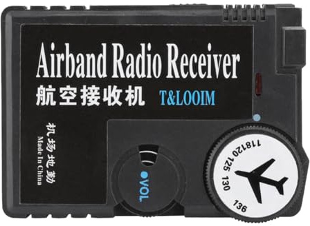 Tuesoa 118-136MHz Airband Radio Receiver High Sensitivity Air-to-Ground Aeronautical Band Receptor Digital Radio