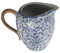Zerodeko Jarra de Porcelana Azul y Blanca con Asa para Café para Espumar y Servir Artístico para Cocina y Oficina