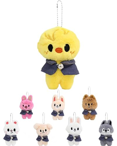 SunAurora Stray-Kids Plüschpuppe, SK-Zoo Schlüsselanhänger 12cm, 'Magic School' Niedlicher Schlüsselanhänger Anhänger, 'ATE' Kuscheltier Sammlerstück