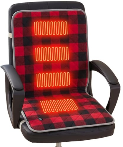 Beheiztes Sitzkissen Aus Fleece - 90x45cm, Mit 3 Heizstufen, USB 5 V, Tragbares Faltbar Heizkissen, Schnelle Erwärmung Wärmekissen, Für Outdoor-Aktivitäten, Camping, Angeln, Bürostuhl, Sofa, Zuhause