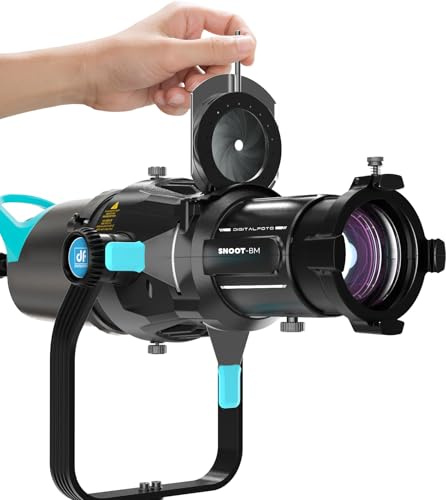 DF DIGITALFOTO Optical Snoot Bowens Mount Gobo Projector with Iris