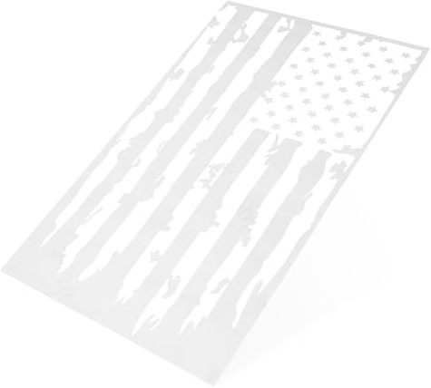 NOLITOY Autocollant Voiture Drapeau AméRicain Blanc Pour Pare-Chocs Et Moto DéCoration ExtéRieure RéSistante À La Pluie Et Soleil Personnalisation Automobile