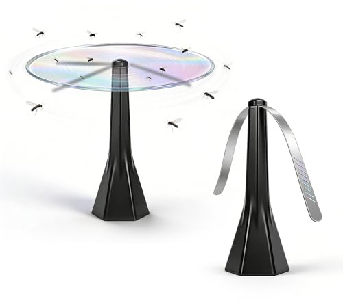 Fliegen Ventilator Tisch, NAVESO 2 Stück Fliegenabwehr, Fliegenwedler für Tische, Fliegenvertreiber, Schonend und Wirksam Insektenvertreiber, Insekten Ventilator für Restaurants und Außenbereiche