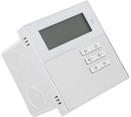 Naroote Amplificateur de Musique Mural LCD 2,4 Pouces, Récepteur Audio Stéréo sans Fil Bluetooth 5.3, Amplificateurs Télécommandés avec Son Haute fidélité, Idéal pour la Maison et Le café