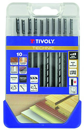 Tivoly XT505370001 Lames de scie, Gris, Set de 10 Pièces