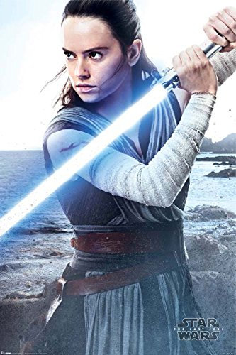 Star Wars - The Last Jedi - Rey Engage - Poster Plakat - Größe 61x91,5 cm + 1 Packung tesa Powerstrips® - Inhalt 20 Stück