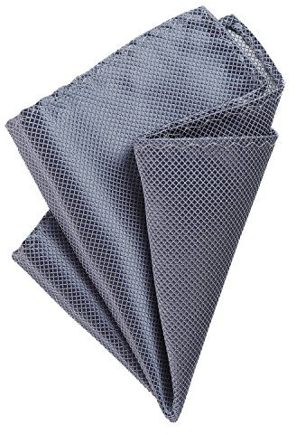 DonDon Herren Einstecktuch 21 x 21 cm formstabil und verstellbar für feierliche Anlässe anthrazitfarben