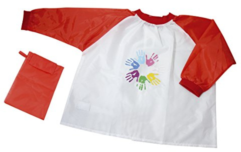 Donau 3800001-04 Malschürze Kinder, Girl rot