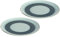Leonardo Matera Keramik-Teller 2-er Set, spülmaschinengeeignete Speise-Teller, Essteller mit Glasur, 2 runde Steingut-Teller blau, Ø 22,5 cm, 026992