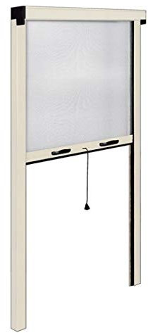 ZANZARIERA BIANCA PER PORTA 120X250H A RULLO rallentata in KIT VERTICALE FINESTRA riducibile