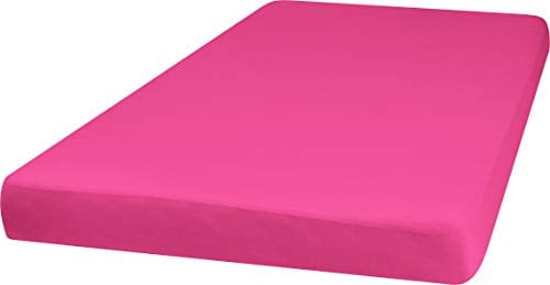 Playshoes 770321-18 Jersey-Spannbettlaken, Wasserdicht und Atmungsaktiv, 70 x 140 cm, pink, rosa