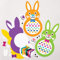 Baker Ross AT437 Osterhasen-Websets, kreatives Kunst- und Bastelzubehör für Kinder zum Basteln und Dekorieren, 2,5 x 35,5 x 17,5 cm, 6 Stück