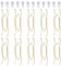 Fasunry 10 Pack Plate Hangers, 6 Inch Wall Plate Hangers and 12 Pack Wall Hooks, Compatible 6 to 7.5 Inch Decorative Plates, Antique China, Antique Plates and Arts