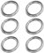 MyBead 6 Stück Binderinge Biegeringe Ø 3mm 925 Sterling Silber für Schmuckherstellung basteln DIY Juweliers- Qualität