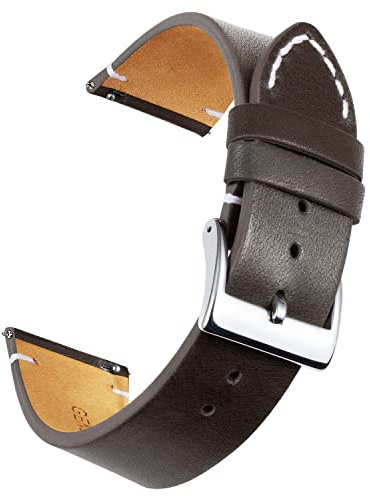 BINLUN Correas de Relojes Cuero de Liberación Rápida Correa Reloj de Piel de Repuesto Correas para Relojes de Hombre y Mujer 12mm 14mm 16mm 18mm 20mm 22mm 24mm con 4 Colores