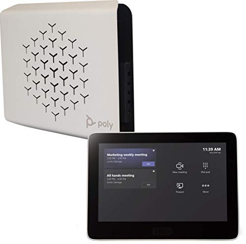 Poly G10-T Video-Konferenzsystem, Basis-Kit für Microsoft Teams, geeignet für kleine bis große Meetingräume, Schwarz