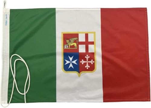 Bandiera Italia Mercantile Navale per Barca, Nautica - Varie Dimensioni