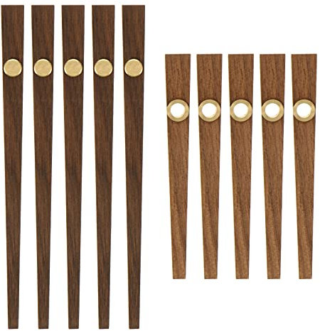 EXCEART 5 SäTze DIY Uhrzeiger Holz Ersatzteile - Uhrwerk Zeiger FüR Kreuzstich, Handwerk, Rahmenlose Wanduhr, Quarzuhr