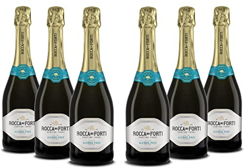 Rocca dei Forti Spumante Alcohol Free - Pacco da 6 x 750 ml