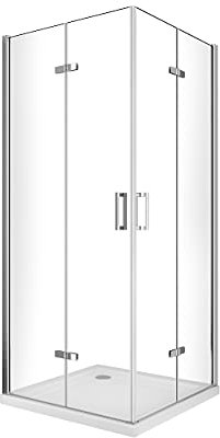 Box Doccia a libro Angolare H 190 reversibile (65 (62,5-64) X 80 (77,5-79))