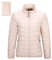 Outdoor Ventures Veste d'hiver légère pour femme, chaude, courte, pliable, doudoune de transition, doudoune doublée pour la randonnée, les voyages, rose, XL