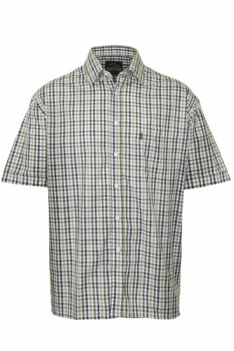 Champion Mens Doncaster Country Casual Short Sleeve Shirt Green Check XL