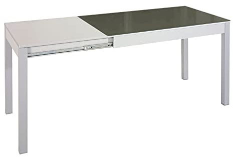 Mesa Extensible de Carro Cristal Grafito