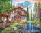 White Mountain Puzzles Mountain Chalet, 1000 Piece Jigsaw Puzzle