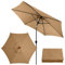 Roadtime Toldo de repuesto para sombrilla de 9.8 pies, paño de repuesto universal para paraguas, cubierta de parasol de jardín para jardín, patio, playa, piscina, mesa de mercado (3 m/8 varillas,