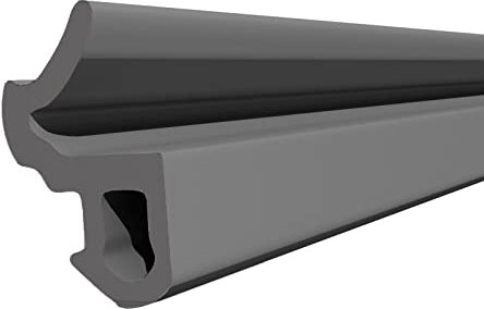 Seiletech.de Fensterdichtung | S-618 | 50 m | KBE PVC Fenster Gummidichtug | Schwarz | Zugluftstopper Profildichtung | Gummidichtug Dichtband Kunststofffensterdichtungen