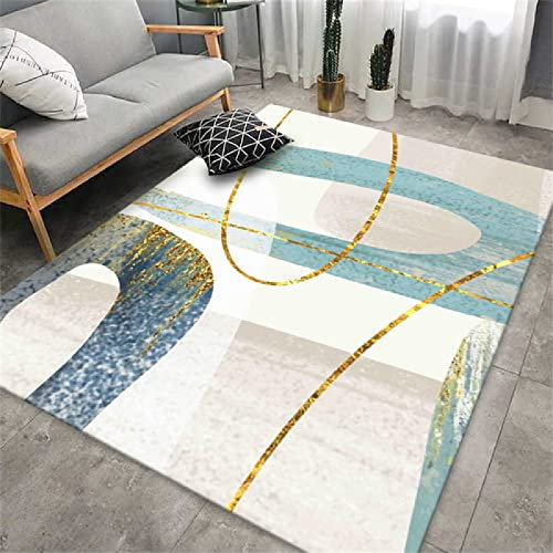 Spielteppich Mädchen Teppich Baby Home Girly Style Teppich Prinzessin Zimmer Schlafzimmer Nachttisch Teppich Teppichmatte Blau Teppich Anthrazit 80X160cm