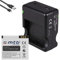 Akku + Dual-Ladegerät (USB) AZ13-2 kompatibel mit Xiaomi Yi Sport Action Cam (Modelle mit Seriennummer startend mit Z25L...)