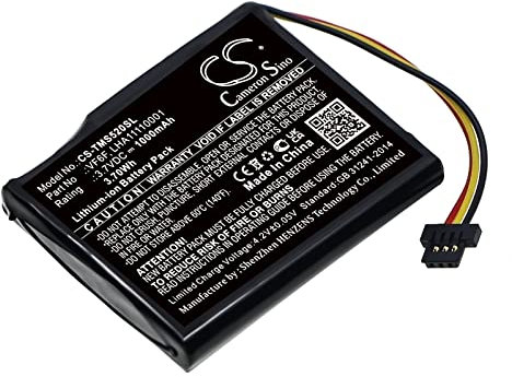 TCTK Akku 1000mAh Kompatibel mit [Tomtom] 4AL51, Start 52 Ersetzt LHA11110001, VF6F FBA