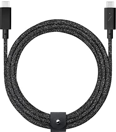 Native Union Cable Belt 240W Tipo-C Pro USB-C a USB-C - 2,4m Cable de Carga Compatible con iPhone 15, 15 Pro Max, MacBook Pro 14/16 M2, Air 15 M2, iPad Pro (Cosmos)