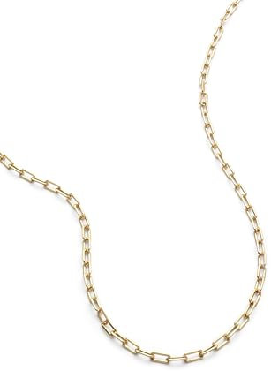 14k Gold Necklace Chain, Gold Paperclip Chain Necklace, Italian Gold Jewelry, Rose Gold Vermeil, Cuban Link Chain, Gold Necklace for Women