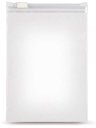 Lot de 50 grands sachets à fermeture coulissante au format DIN A3, 320 x 440 mm, 60 µm d'épaisseur, de qualité supérieure, sacs zippés, transparents, refermables adaptés à un usage alimentaire (50)