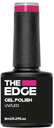 THE EDGE Gel Nail Polish 8ml - The Fuchsia Pink - UV/LED Manicure/Pedicure for Salon & Home Use, Highly Pigmented/Long Lasting/2-Coat Coverage