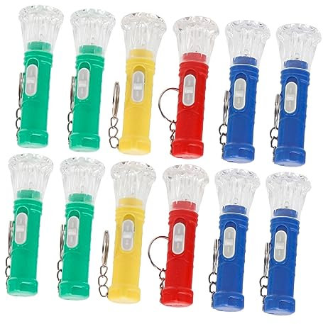 Angoily 20 Stück Taschenlampen Schlüsselanhänger LED Camping Taschenlampe Handstiftlicht LED Blitzlicht Kinder Partygeschenke Wiederaufladbare Schlüsselanhänger Taschenlampe