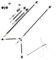 surwolf Bogenschießen Carbon Bogen Stabilisator Stange System 28&30 Balance Bar Stabilisator für wettbewerbsfähiges Recurve Compound Bogen (Silber-set2, V-Bar 40°)
