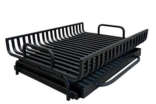 Standgitter mit Aschenbecher | vom Hersteller | Breite 60 cm | Tiefe 50 cm | für den Kamin | im Ofen