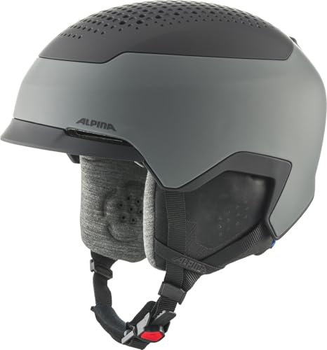 Alpina Unisex – Erwachsene GEMS Skihelm, Midnight-Grey Black matt, 55-59