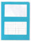 Blasetti Porte-documents avec fenêtre - SINTEX CROMO BLEU CLAIR classeur de documents pour bureau, format A4, lot de 50 pièces, papier usomain 120 g, ouvert sur deux côtés