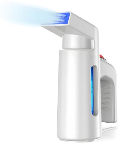 YIWENG Défroisseur vapeur pour vêtements 25 secondes, chauffage rapide, 700 W, 180 ml, grande capacité, forte pénétration, vapeur portable, pour vêtements, élimine les rides, pour la maison, le bureau