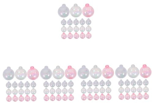 Abaodam 150 Stück Transparente Kugel Hochzeitstorte Dekorationen Dekorative Kuchenkugeln Kuchenkugeln Dekoration Blase Kuchen Topper Mini Kuchen Kugeln Geburtstag Cupcake Topper