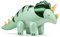 XXL Folienballon Dino Triceratops süßer Dinosaurier Ballon Deko Geburtstag Kindergeburtstag Mädchen Junge Geschenk Kinder Kinderzimmer Deko Größe 100cm - wiederverwendbar