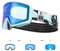 KAPVOE Selbsttonend Skibrille mit Magnetgläsern, Anti-Nebel, UV400-Schutz, für Herren, Damen und Jugendliche, kompatibel mit Helm, ideal für Ski, Snowboard und Eisskaten 09
