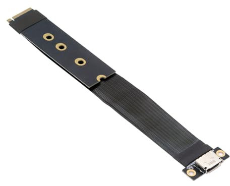 NFHK 2280 NGFF PCI-E4.0 M.2 M-key to Oculink SFF-8612 SFF-8611 Host Cable 15cm for NVME U.2 SSD Egpu