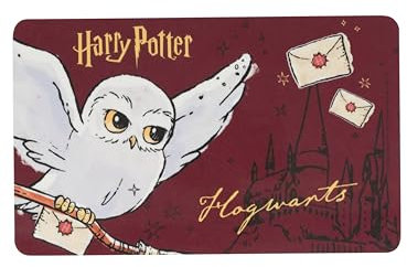 Harry Potter Brettchen - Hedwig Hogwarts Frühstücksbrettchen Schneidebrettchen aus Resopal Rot